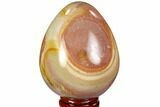 Polished Polychrome Jasper Egg - Madagascar #104663-1